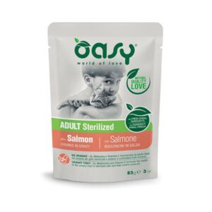 OASY Sterilized με Σολομό 85gr