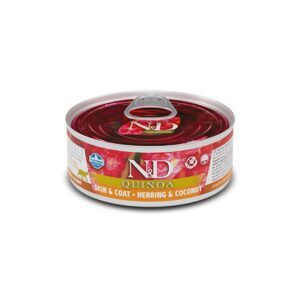 N&D Cat Quinoa Skin & Coat Herring Wet food 80gr