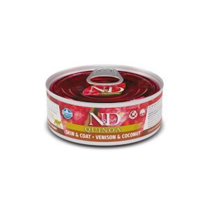 N&D Cat Quinoa Skin & Coat Venison Wet food 80gr